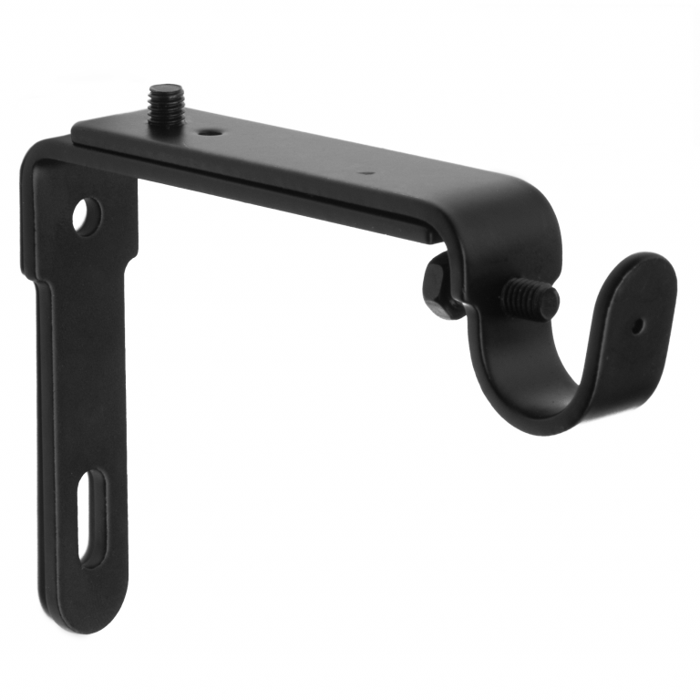 Adjustable Curtain Rod Brackets for Walls, Drapery Rod Holder