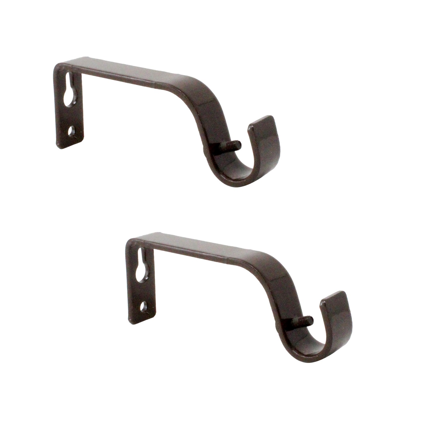 Curtain Rod Brackets, Premium Steel Cafe Rod Bracket for Walls, Curtain ...